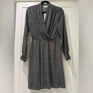 Aware by Vero Moda Elegant Black and‎ White Checkered Dress